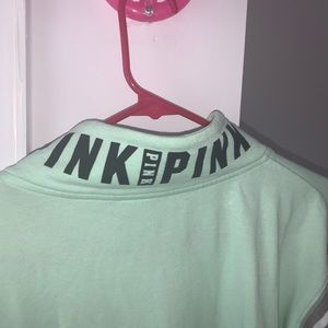 PINK VS mint green hoodie
